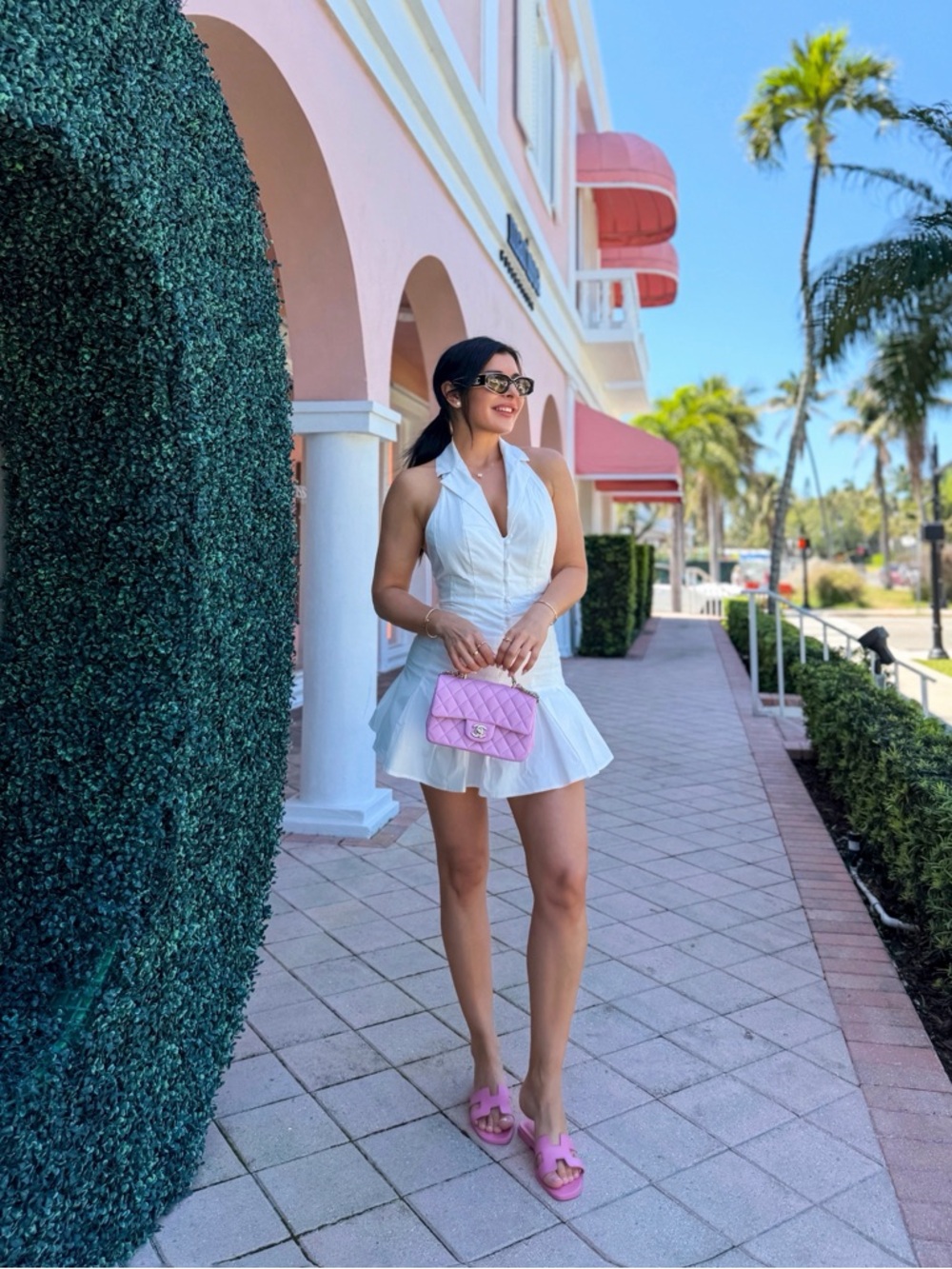 Stone Cold Fox Revolve White Heather Halter mini romper dress XS - Picture 5 of 10